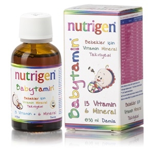Nutrigen Babytamin Vitamin Mineral Daa Bebekler için Vitamin ve Mineral Takviyesi